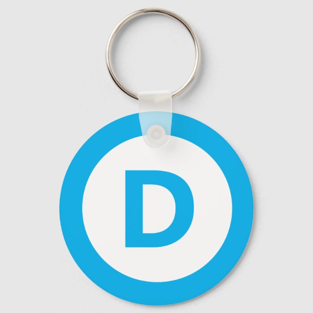 Democratic party logo key ring (Front)