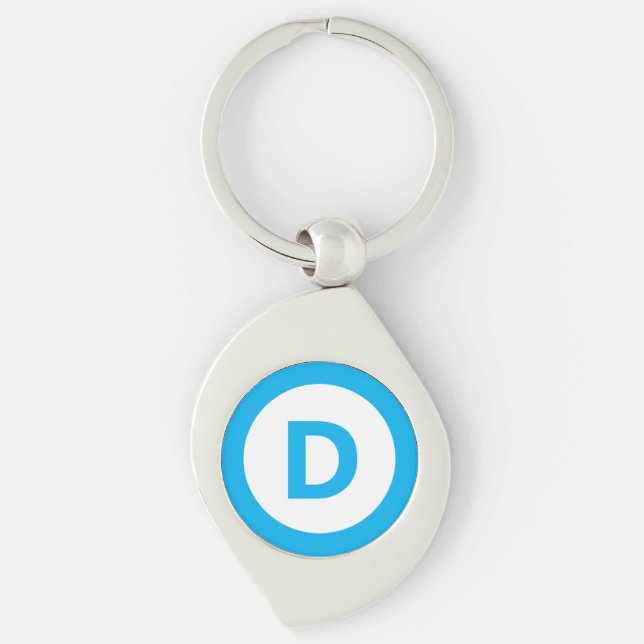 Democratic party logo key ring (Front)