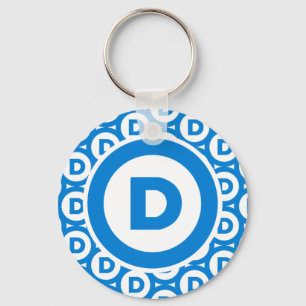 Democratic Party Logo Key Ring