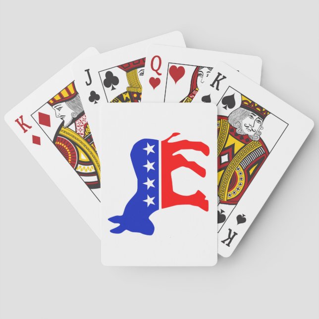 Democratic Party Logo Playing Cards (Back)