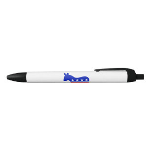 Democratic Party Political Emblem (Donkey) Black Ink Pen