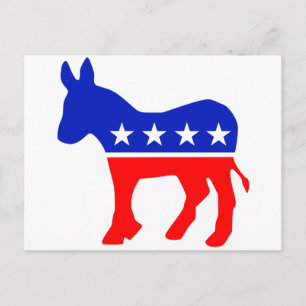 Democratic Party Political Emblem (Donkey) Postcard