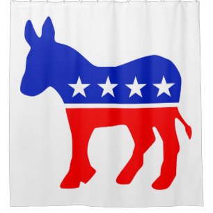 Democratic Party Political Emblem (Donkey) Shower Curtain