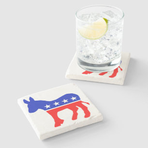 Democratic Party Political Emblem (Donkey) Stone Coaster