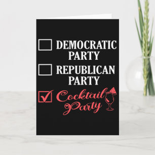Democratic Party Republican Party Tail Party 14 Card