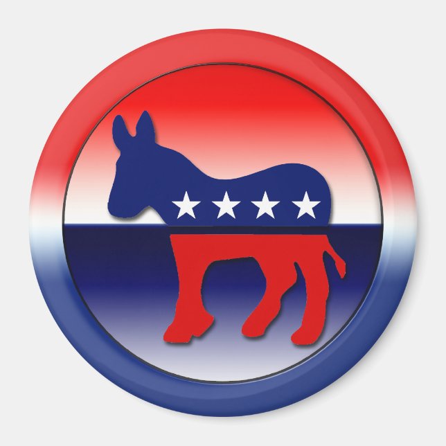 Democratic Party Symbol Magnet (Front)