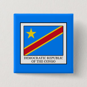 Democratic Republic of the Congo 15 Cm Square Badge