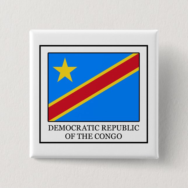 Democratic Republic of the Congo button (Front)