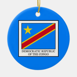 Democratic Republic of the Congo Ceramic Ornament