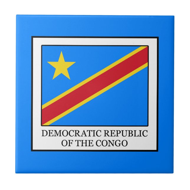 Democratic Republic of the Congo Ceramic Tile (Front)