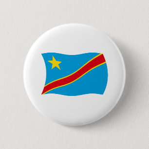 Democratic Republic of the Congo Flag Button