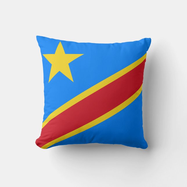 Democratic Republic of the Congo Flag Cushion (Front)
