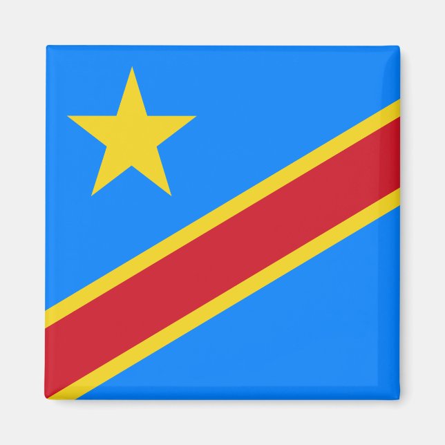 Democratic Republic of the Congo Flag Magnet (Front)