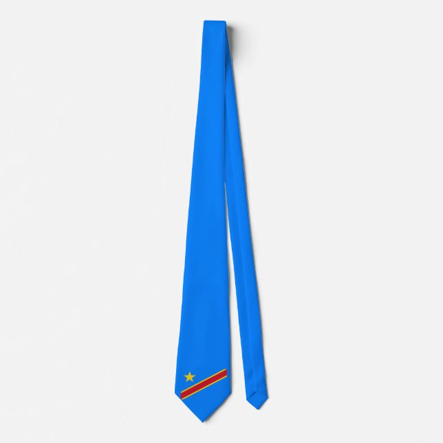 Democratic Republic of the Congo flag Neck Tie (Front)