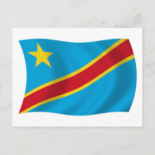 Democratic Republic of the Congo Flag Postcard