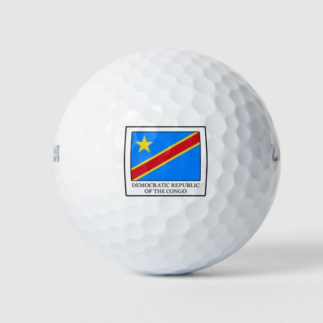 Democratic Republic of the Congo Golf Balls (Front)