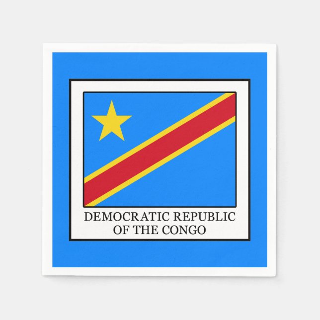 Democratic Republic of the Congo Napkin (Front)