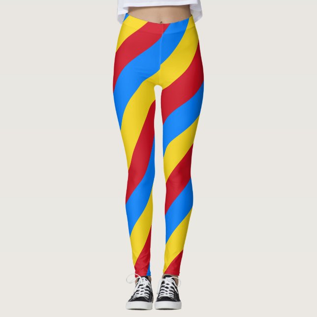 Democratic Republic Of the Congo National Flag Leg Leggings (Front)