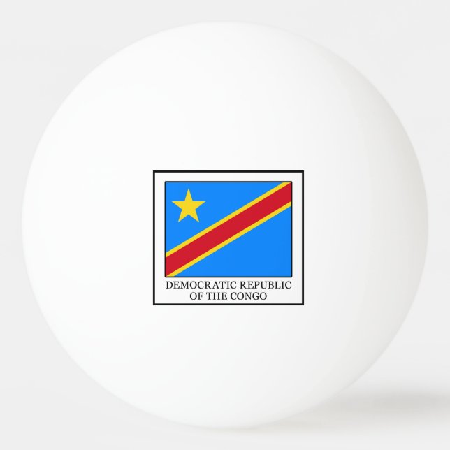 Democratic Republic of the Congo Ping Pong Ball (Front)