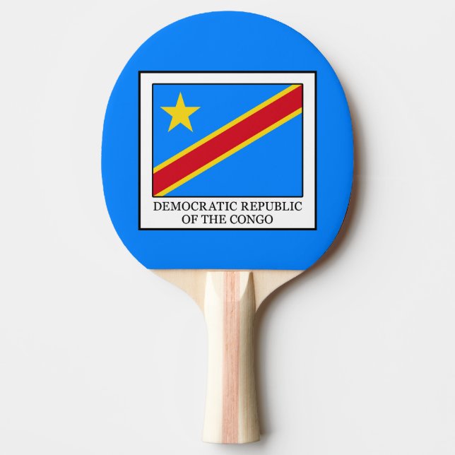 Democratic Republic of the Congo Ping Pong Paddle (Front)