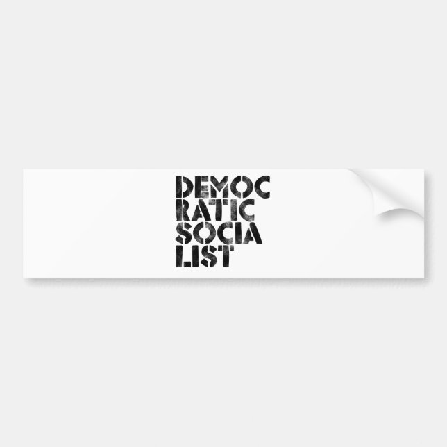 Democratic Socialist Bumper Sticker (Front)