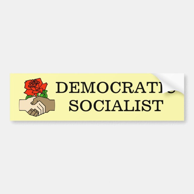 Democratic Socialist Bumper Sticker (Front)