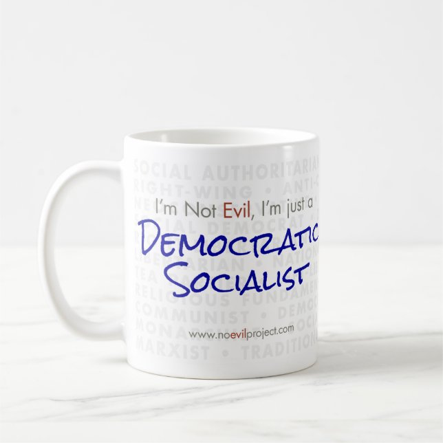 Democratic Socialist - I'm not Evil Mug (Left)