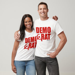 Democrats are Communist - Politiclothes Humour T-Shirt