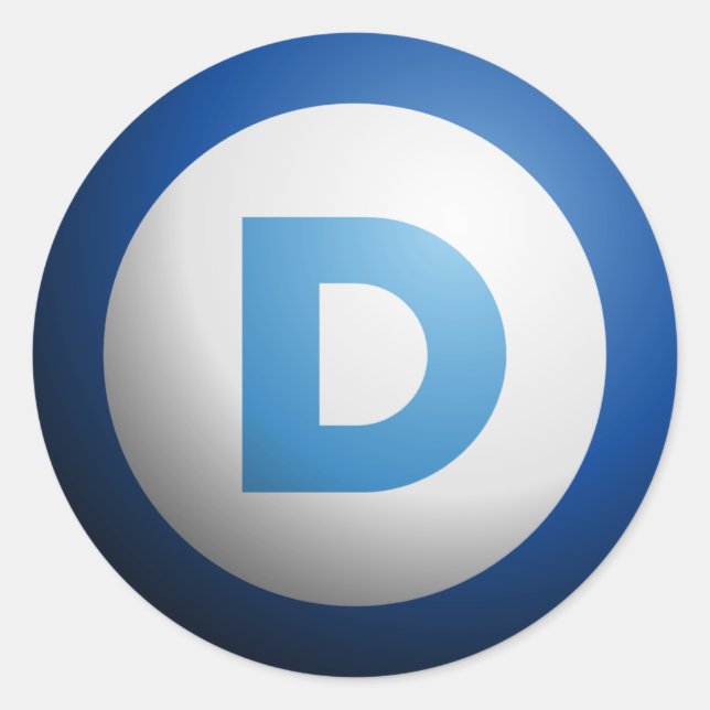 Democrats Classic Round Sticker (Front)
