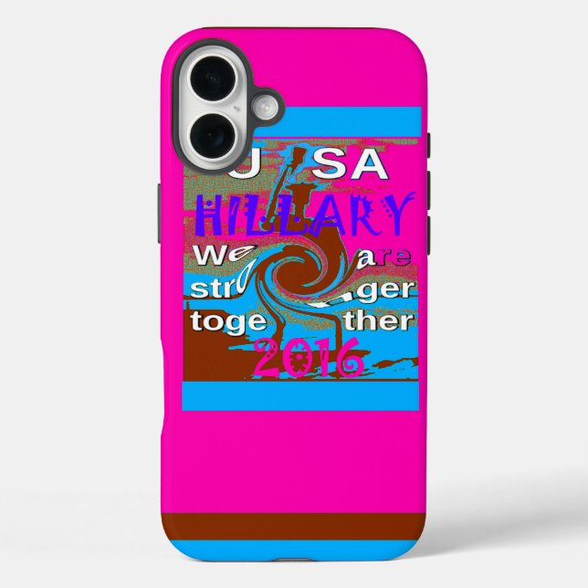 Democrats Hillary For USA President We are Stronge Case-Mate iPhone Case (Back)