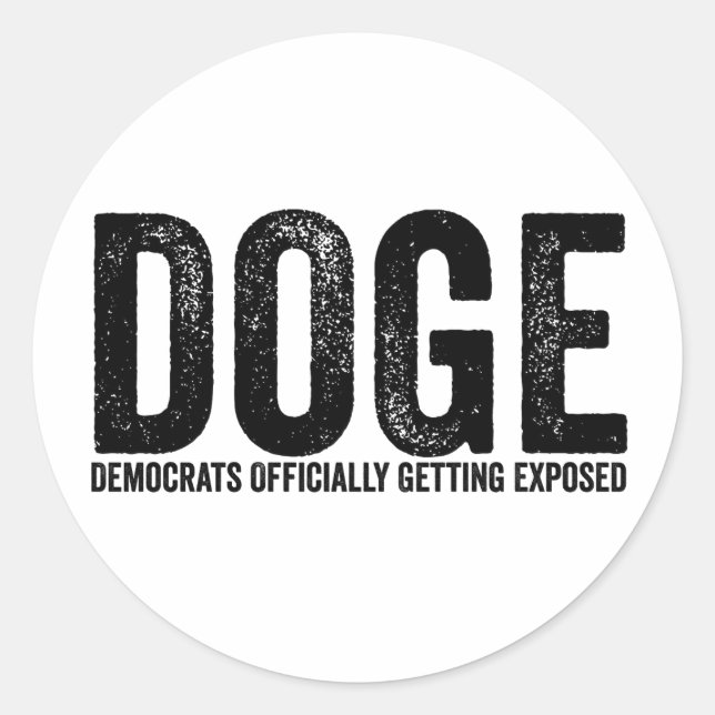 Democrats Officially Getting Exposed Classic Round Sticker (Front)