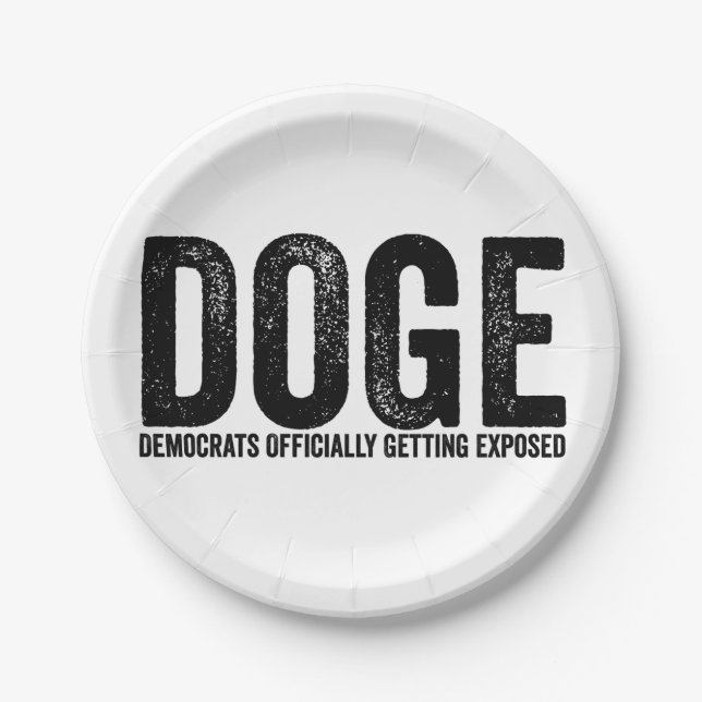 Democrats Officially Getting Exposed Paper Plate (Front)