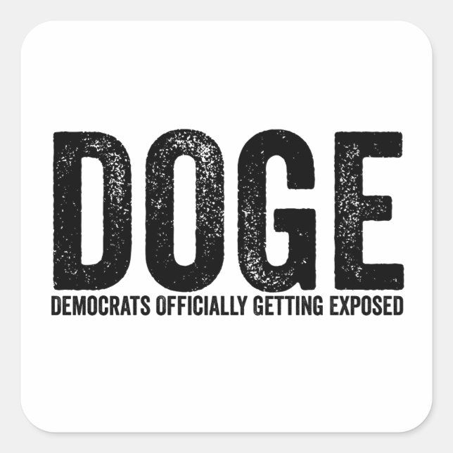 Democrats Officially Getting Exposed Square Sticker (Front)
