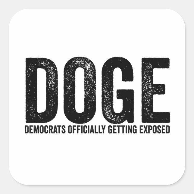 Democrats Officially Getting Exposed Square Sticker (Front)