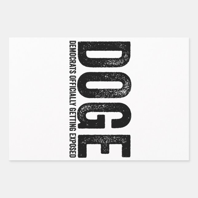 Democrats Officially Getting Exposed Wrapping Paper Sheet (Front)