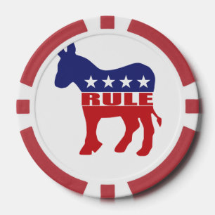 Democrats Rule Poker Chips
