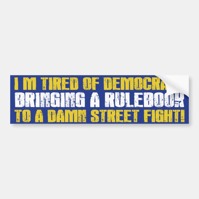 Democrats Streetfight Bumper Sticker (Front)
