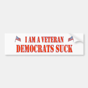 DEMOCRATS SUCK BUMPER STICKER