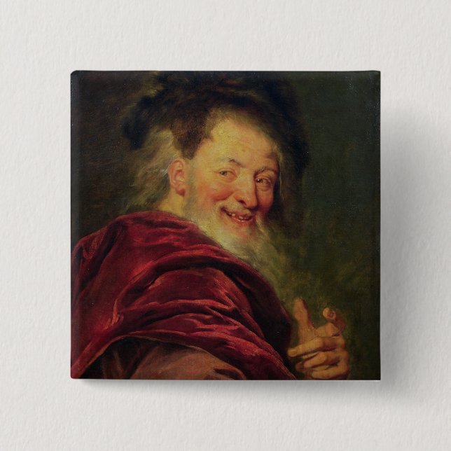 Democritus  1692 15 cm square badge (Front)