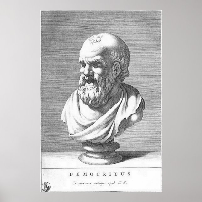 Democritus / Greek Philosopher / Poster (Front)