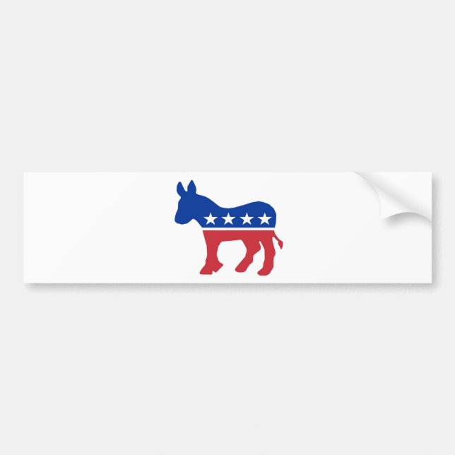 Democtatic Donkey Bumper Sticker (Front)