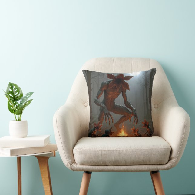 Demogorgon Creatures Around a Campfire Cushion (Chair)