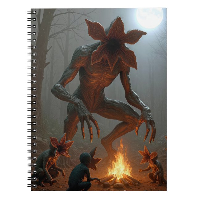 Demogorgon Creatures Around a Campfire Notebook (Front)