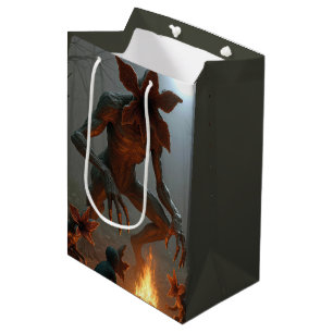 Demogorgon Creatures Gathering Around a Campfire Medium Gift Bag