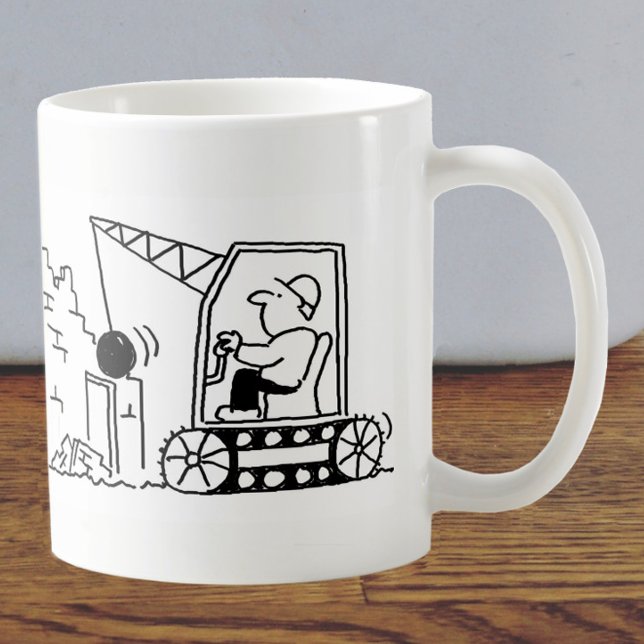 Demolition Contractor Cartoon Coffee Mug (Creator Uploaded)