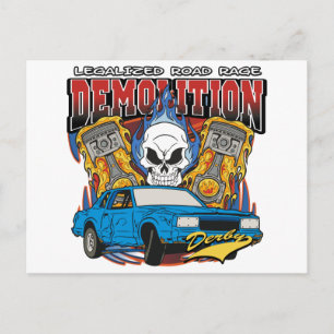 Demolition Derby Postcard