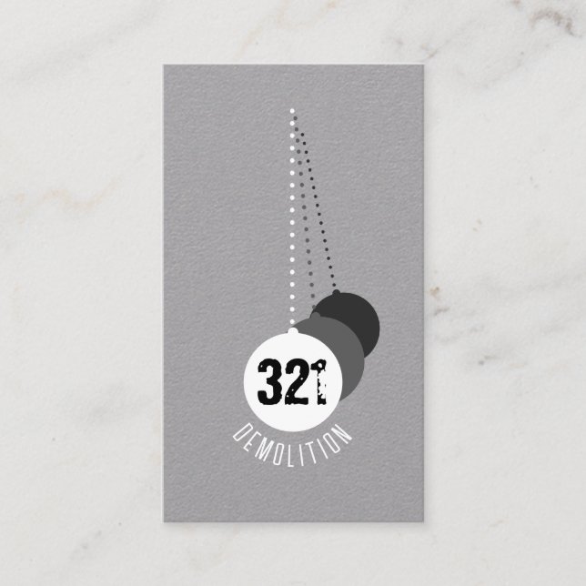 Demolition Expert Business Card v3 (Front)