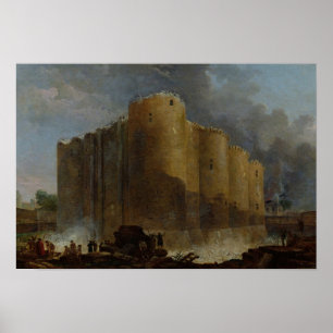 Demolition of the Bastille, 1789 Poster