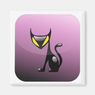 Demon Cat App Magnet