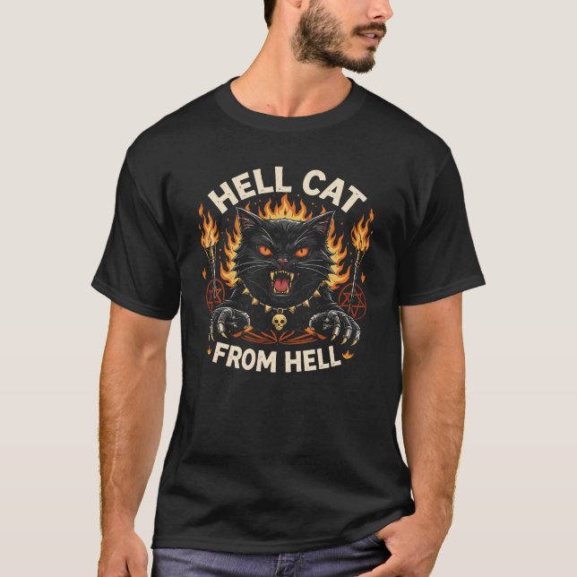 Demon Cat Inferno T-Shirt (Front)